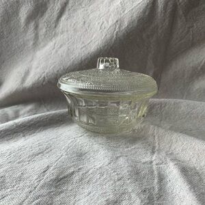 Glass Candy Dish with Lid